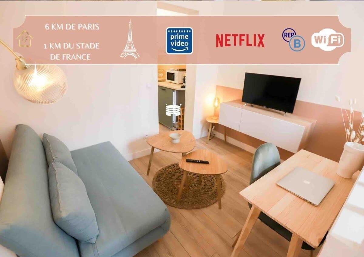 Appart' Hotel Pink Cosy 5Min Rer Proche Paris Aubervilliers Bagian luar foto